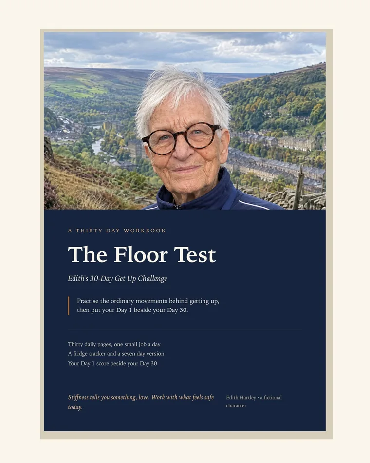 The cover of The Floor Test workbook by Edith Hartley